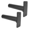 TANIQIACA 2pcs Steel Barbell Holder Stable Durable Save Space with Weight Plate Rack for Gym Fitness Enthusiast view 3
