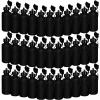 Ziliny 72 Pcs Reusable Water Bottles Bulk 20 oz Squeeze Plastic Sports Water Bottles with Nylon Strap Leak Proof Blank DIY Cups for Travel Hiking Cycling Sport Event Team Gifts(Black) view 1