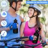 Ziliny 72 Pcs Reusable Water Bottles Bulk 20 oz Squeeze Plastic Sports Water Bottles with Nylon Strap Leak Proof Blank DIY Cups for Travel Hiking Cycling Sport Event Team Gifts(Black) view 3