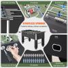 VEVOR Foosball Table, 55 inch Standard Size Foosball Table, Indoor Full Size Foosball Table for Home, Family, and Game Room, Soccer with Foosball Table Set, Includes 4 Balls and 4 Cup Holders, black view 3