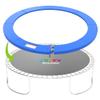 WOCARKS Trampoline Pad, 10ft 12ft 14ft 15ft 16ft Trampoline Replacement Safety Pad, Waterproof and Tear-Resistant Safety Spring Cover Round Frame Pad (Blue) (Blue, 10FT) view 1