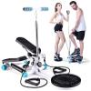 RWGOVLU Mini Stepper Machine, Steppers for Exercise with Display and Resistance Bands, Up-Down Stepper for Beginners and Advanced Users, Home Gym Equipment Fitness Step view 1