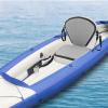 Kayak Seats, Universal Kayak Inflatable Seat with Backrest, Padded Thicken Cushion Kayak Seat, Adjustable Strap and Comfortable Breathable EVA Material (Grey) view 2