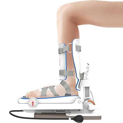 McbeAn Ankle Rehabilitation Trainer, Ankle-Foot Immobilizer, Ankle Rehabilitation Trainer, Adjustable Force and 75 Angle,Static Stretch Correction, Easy to Wear, for Dislocation, Ligament Injury