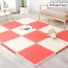 Altsuceser 12Pcs Foam Floor Tiles, EVA Foam Mat, Kids Play Mat for Floor, Interlocking Floor Mats, Extra Thick Floor Exercise Mat for Home Gym Workout Equipment Red view 2