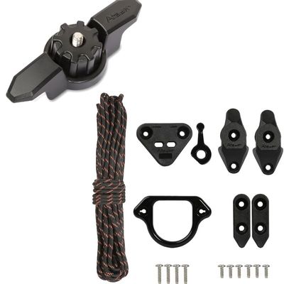 Atader Kayak Anchor Trolley Kit w/Track Mount Line Cleat, Kayak Accessories for Fishing