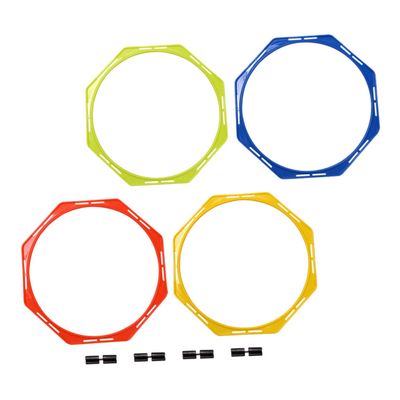 WHAMVOX Soccer Speed Training Equipment 4 Pack of Hexagonal Agility Training Circles for Improved Footwork