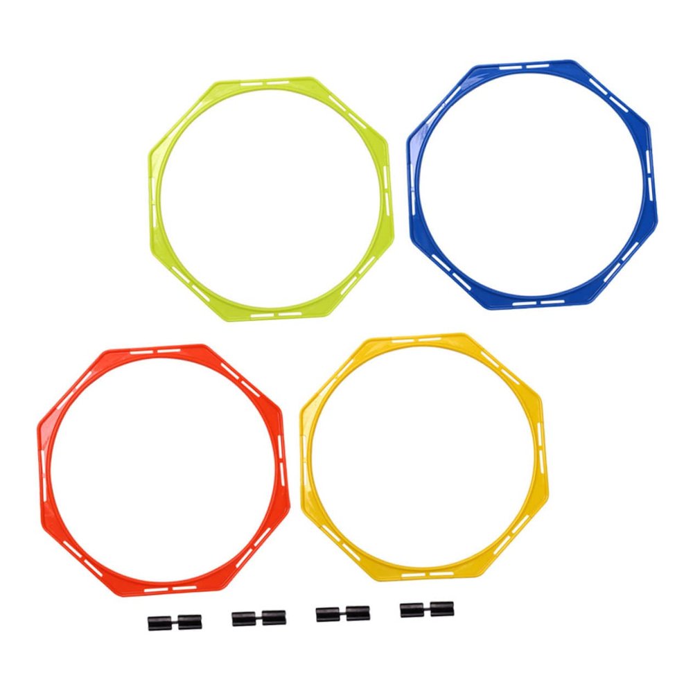 WHAMVOX Soccer Speed Training Equipment 4 Pack of Hexagonal Agility Training Circles for Improved Footwork