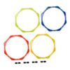 WHAMVOX Soccer Speed Training Equipment 4 Pack of Hexagonal Agility Training Circles for Improved Footwork view 1