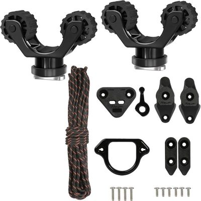 Atader Kayak Fishing Accessories Set, 2 pcs Kayak Paddle Holder and Standard Anchor Trolley System for Kayak Canoe