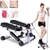 RWGOVLU Mini Stepper Machine,Stepper Exercise Machine with Resistance Bands Household Multifunctional Exercise Equipment for Women You White view 1