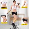RWGOVLU Mini Stepper Machine,Stepper Exercise Machine with Resistance Bands Household Multifunctional Exercise Equipment for Women You White view 3