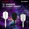 Mission Darts Force 90 | Integrated Precision Moulded Dart Flight And Shaft System, Pack of 3 Professional Highly Durable 2-In-1 Combined Dart Flights And Stems | Slim (Clear, Medium), Transparent view 4
