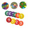 WHAMVOX 10pcs Soccer Training Marker Trays Professional Football Training Discs for Agility Drills and Sports Activities Random Colors TPE Material Lightweight and Stackable view 4
