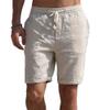 SWJGLITTR Men's Linen Gym Yoga Shorts High Waist Lightweight Workout Men Short Summer Beach Drawstring Casual Shorts (Beige,Medium) view 1