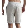 SWJGLITTR Men's Linen Gym Yoga Shorts High Waist Lightweight Workout Men Short Summer Beach Drawstring Casual Shorts (Beige,Medium) view 2