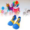 UxicRuya Clown Shoes Rainbows Shoes Carnivals Christmas Party Decorations Xmas Costume Accessories, E view 3