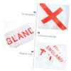 WHAMVOX 2pcs England Soccer Fans Knit Scarf for Football Games Cheering and Support for Festivals and Live Events Satin Material Comfortable Wear view 2