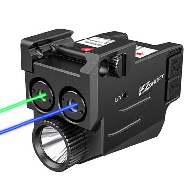 EZshoot Dual Laser Beam for Gun, 700 Lumens Pistols Light Compatible with Glock Beam for Gun, Rechargeable Compact Blue Green Laser Light Combo