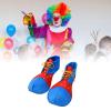 UxicRuya Clown Shoes Rainbows Shoes Carnivals Christmas Party Decorations Xmas Costume Accessories, D view 3