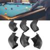 Fockety Billiard Table Liners, 6Pcs Plastic Pool Table Pocket Liner Replacement Smooth Sliding Pool Table Corner Liner for Most Pool Tables Bar Pool Table Home view 4