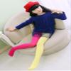 BGMINGYI Pack of 3 Toddler Girls Dancing Tights Double Color in One Footed Velvet Leggings Stockings Pantyhose For 2-8 Years (US, Age, 2 Years, 8 Years, Cool Color-3 pcs) view 4