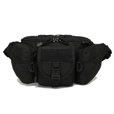 RISESHINE Tactical Fanny Pack, Dual Men Wait Bag Hip Belt Bumbag Utility Bags for Outdoor Fishing Hiking Climbing Cycling, 35X10X17CM