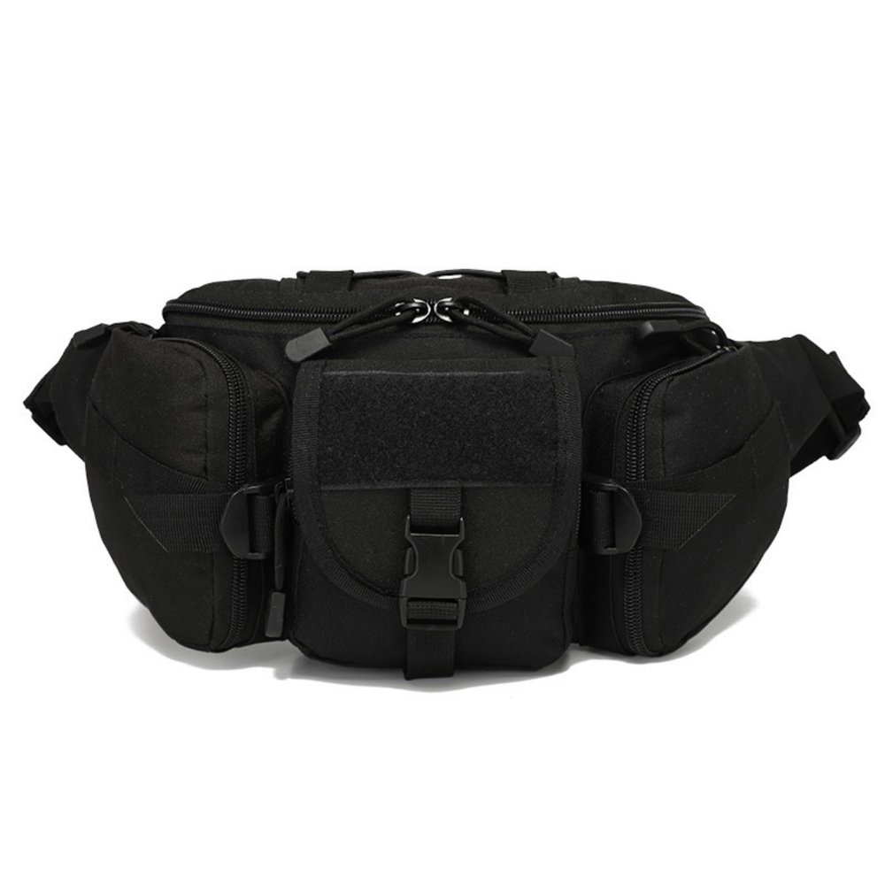 RISESHINE Tactical Fanny Pack, Dual Men Wait Bag Hip Belt Bumbag Utility Bags for Outdoor Fishing Hiking Climbing Cycling, 35X10X17CM
