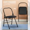 Yoga Auxiliary Chair Backless Yoga Chair - Portable Folding Chair for Flexibility and Strength Training - Non-Slip Feet Covers Included view 4