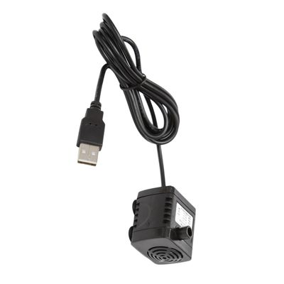 BESPORTBLE 1pc Usb Mini Pump Quiet Sinking Water Pump for Aquariums Hydroponics and Fountains Easy to Use Design Usb Power Cable Black