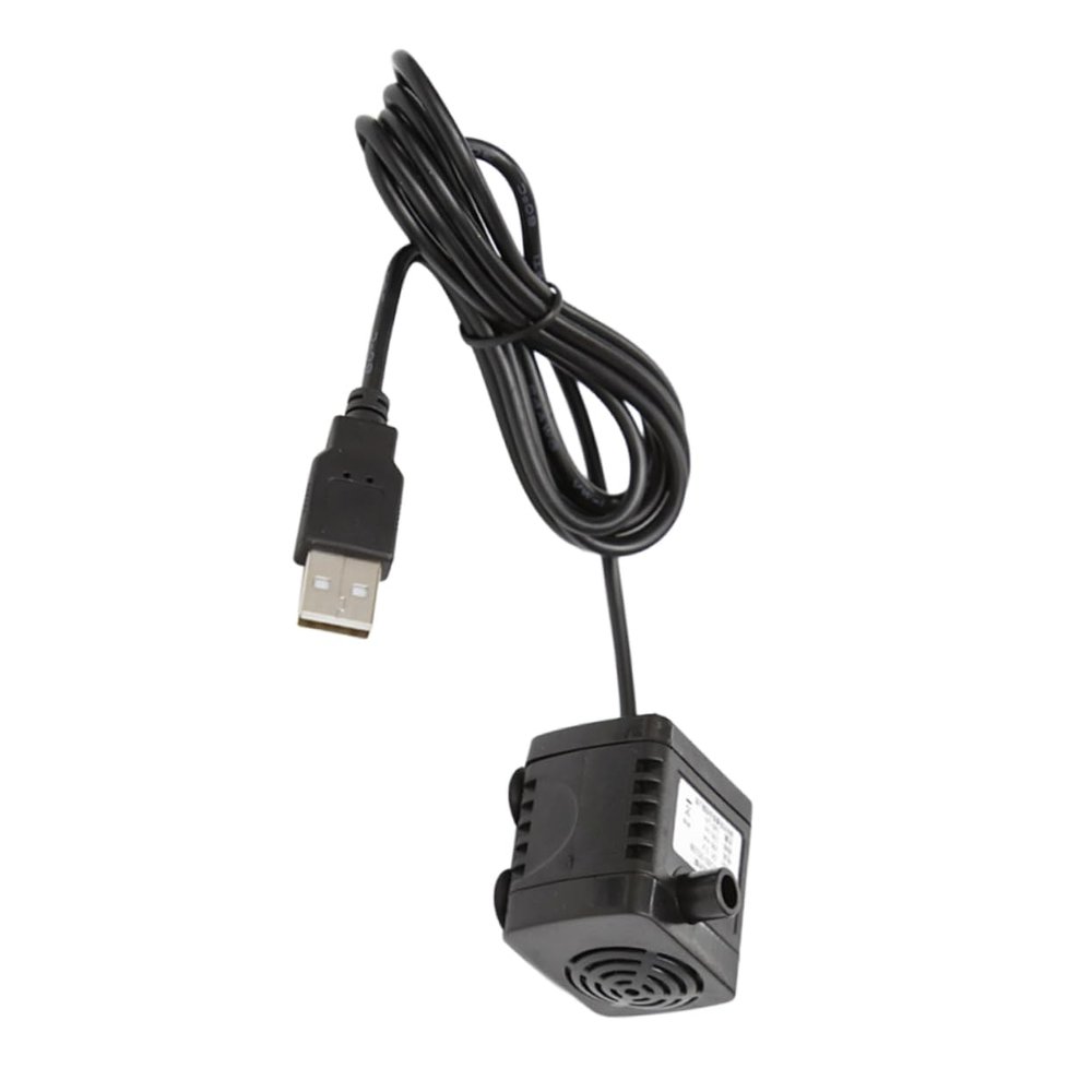 BESPORTBLE 1pc Usb Mini Pump Quiet Sinking Water Pump for Aquariums Hydroponics and Fountains Easy to Use Design Usb Power Cable Black