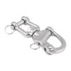 Zerone 316 Stainless Steel Jaw Swivel Snap Shackle for Sailboat Halyard Spinnaker Hook Heavy Duty with Quick Release Pin, Made of Premium 316 Stainless Steel (128mm) view 1
