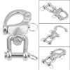 Zerone 316 Stainless Steel Jaw Swivel Snap Shackle for Sailboat Halyard Spinnaker Hook Heavy Duty with Quick Release Pin, Made of Premium 316 Stainless Steel (128mm) view 4
