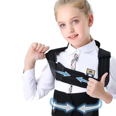 XSCQ Posture Corrector Back Brace Children Special Pain Relief Back Spine Support Correction Belt Anti-hunchback Improve High And Low Shoulder (Color : Black, Size : X-Large)