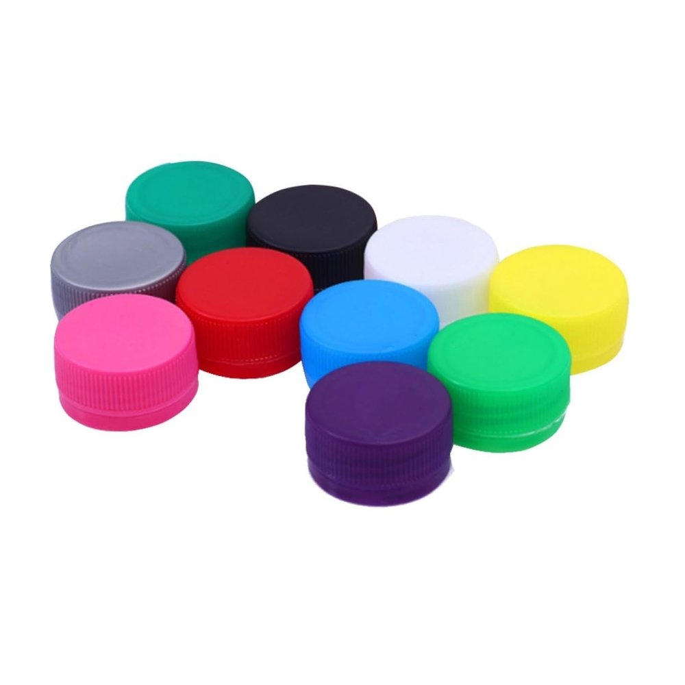 SUPVOX 100pcs DIY Juice Bottle Caps Child Friendly Drink Bottle Covers for Kids Boys Girls Plastic Topper Set