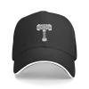 GEZHONU Thors Hammers Hat Adjustable Funny Sandwich Baseball Cap Curved Visor Men Women Black view 1