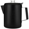 COLETTI Bozeman Black Percolator Coffee Pot  Camping Coffee Pot  Americas Sleekest Percolator  NO Aluminum or Plastic [12 cup]