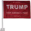 12 Pack Trump Keep America First Red 12x18 2-Sided Rough Tex Knit Nylon Car Flag view 2