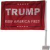 12 Pack Trump Keep America First Red 12x18 2-Sided Rough Tex Knit Nylon Car Flag view 3