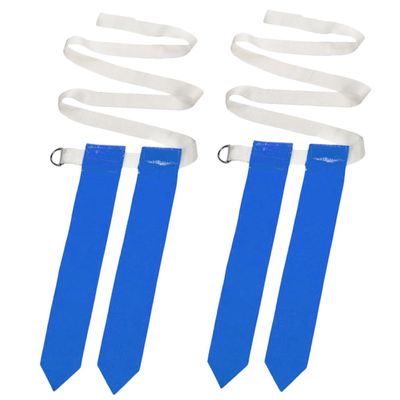 Milisten 2pcs American Football Waist Belt Flags for Adult Training Flag Rugby Game Accessories for Practices and Scrimmages
