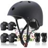 FOOKCIAN Kids Helmet,Toddler Skateboard Helmets for Ages 2-3-5-8-14 Years Boys Girls with Knee and Elbow Pads Wrist Guards fit Roller Skates,Skateboarding,Skating Scooter Adjustable Kids Helmet view 1