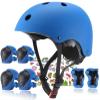 FOOKCIAN Kids Helmet,Toddler Skateboard Helmets for Ages 2-3-5-8-14 Years Boys Girls with Knee and Elbow Pads Wrist Guards fit Roller Skates,Skateboarding,Skating Scooter Adjustable Kids Helmet view 1