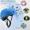 FOOKCIAN Kids Helmet,Toddler Skateboard Helmets for Ages 2-3-5-8-14 Years Boys Girls with Knee and Elbow Pads Wrist Guards fit Roller Skates,Skateboarding,Skating Scooter Adjustable Kids Helmet view 3