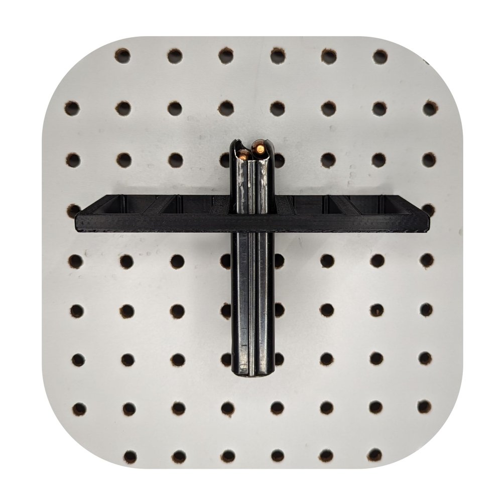 Hammy3DPrints Mount for M1 Carbine .30 Mags - Pegboard/Metal Pegboard/Skadis/etc. | Magazine Holder Storage Rack (Wall Control/Gun Pegboard)