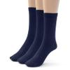 Silky Toes Viscose Bamboo School Uniform Dress Socks for Boys Girls, 3-6 Pk, Seamless Sensory Crew Socks for kids view 1