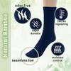 Silky Toes Viscose Bamboo School Uniform Dress Socks for Boys Girls, 3-6 Pk, Seamless Sensory Crew Socks for kids view 4