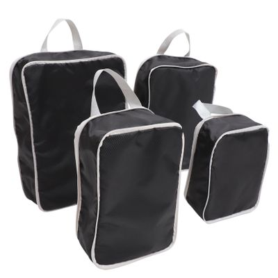 Healeved 4pcs Compression Travel Packing Cubes Versatile Organizer Bags for Clothes Toiletries Electronics Compact Lightweight Travel Essential for Business Trips Outdoor Adventures