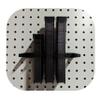 Hammy3DPrints Mount for AR 223/556/300 Lancer Mags - Pegboard/Metal Pegboard/Skadis/etc. | Magazine Holder Storage Rack (Secure Wall) view 1
