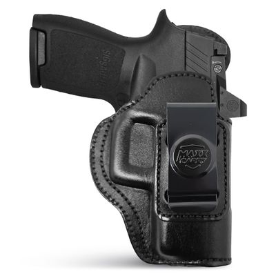 Genuine Leather Iwb Optical Holster for Sig Sauer P320C Pistol - for Tactical Handgun - Leather Concealed Carry Holster - Comfortable Appendix Everyday Carry - Maxx Carry Holsters