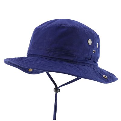 Armycrew Big Oversized Jungle Boonie Bucket Hat with Chin String Fits Upto XXXL - Navy - XL-2XL